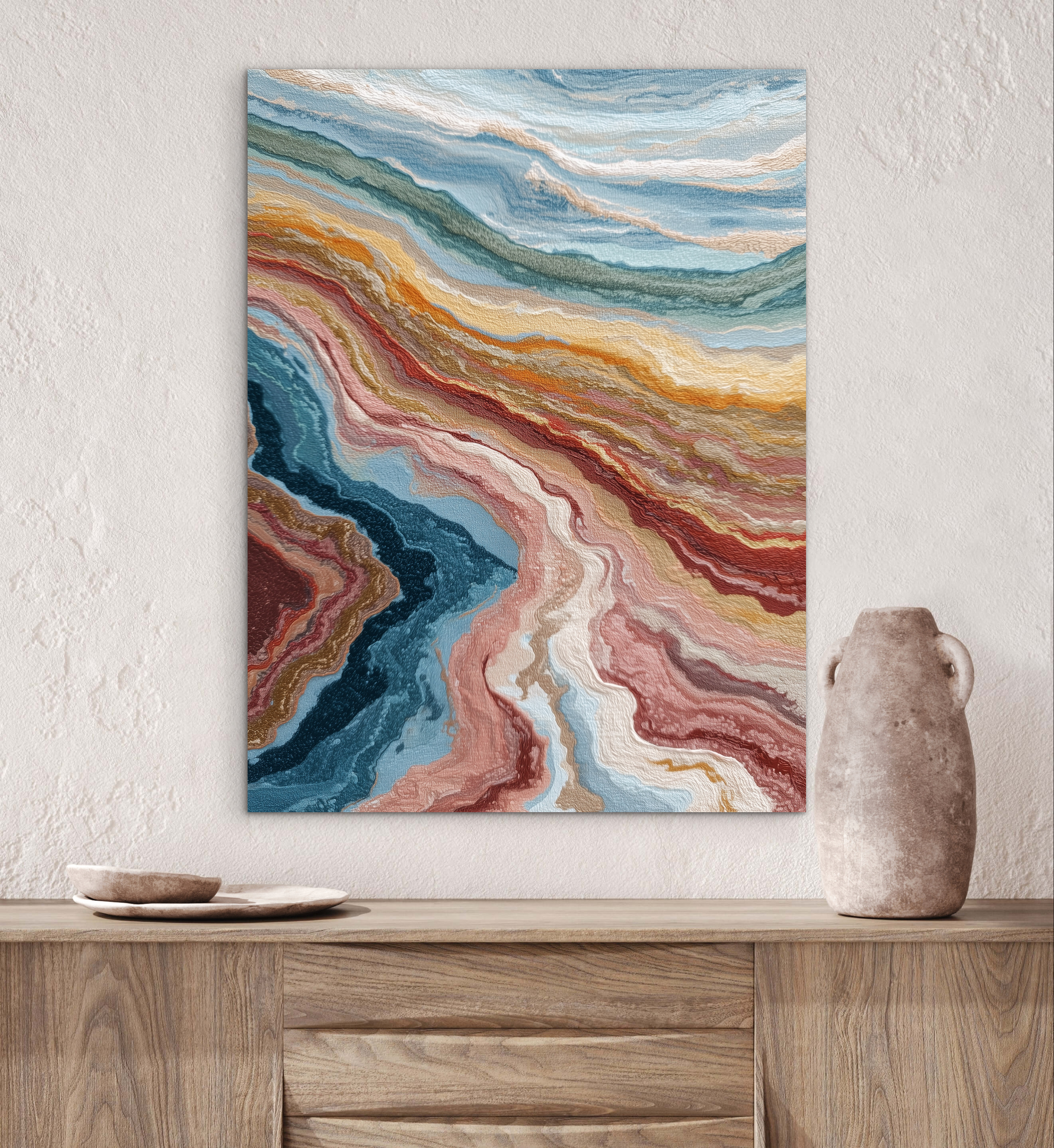 Layers of Time wall art, Abstract