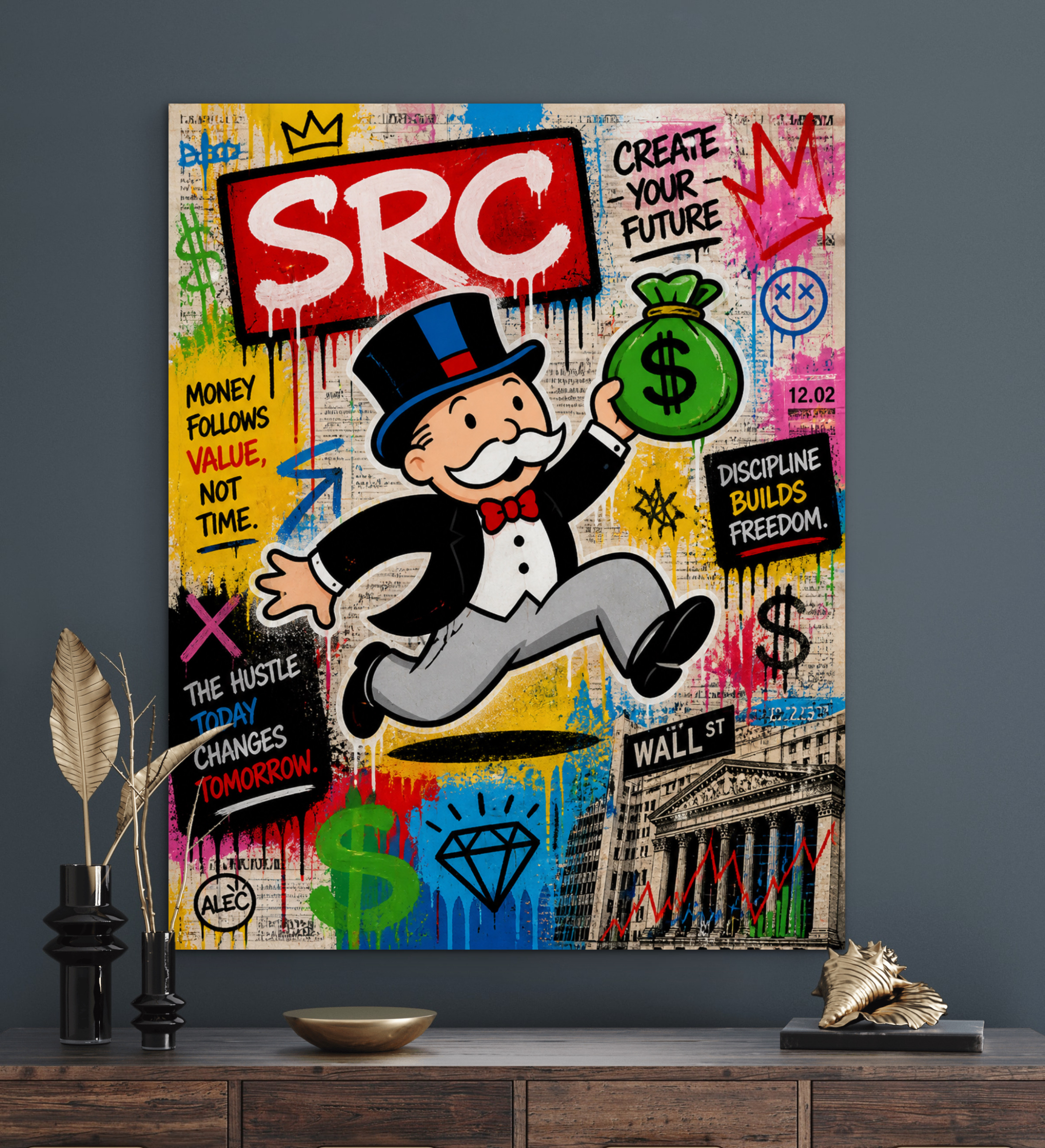 תמונת קיר רחוב הכסף, Alec Monopoly
