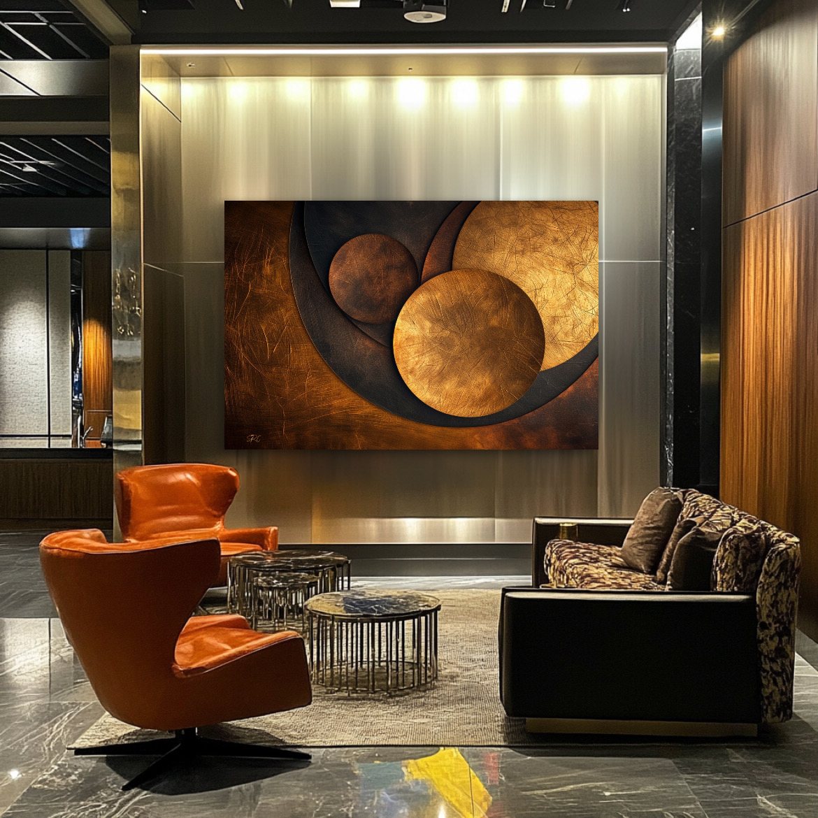 Moving Horizon wall art, Abstract