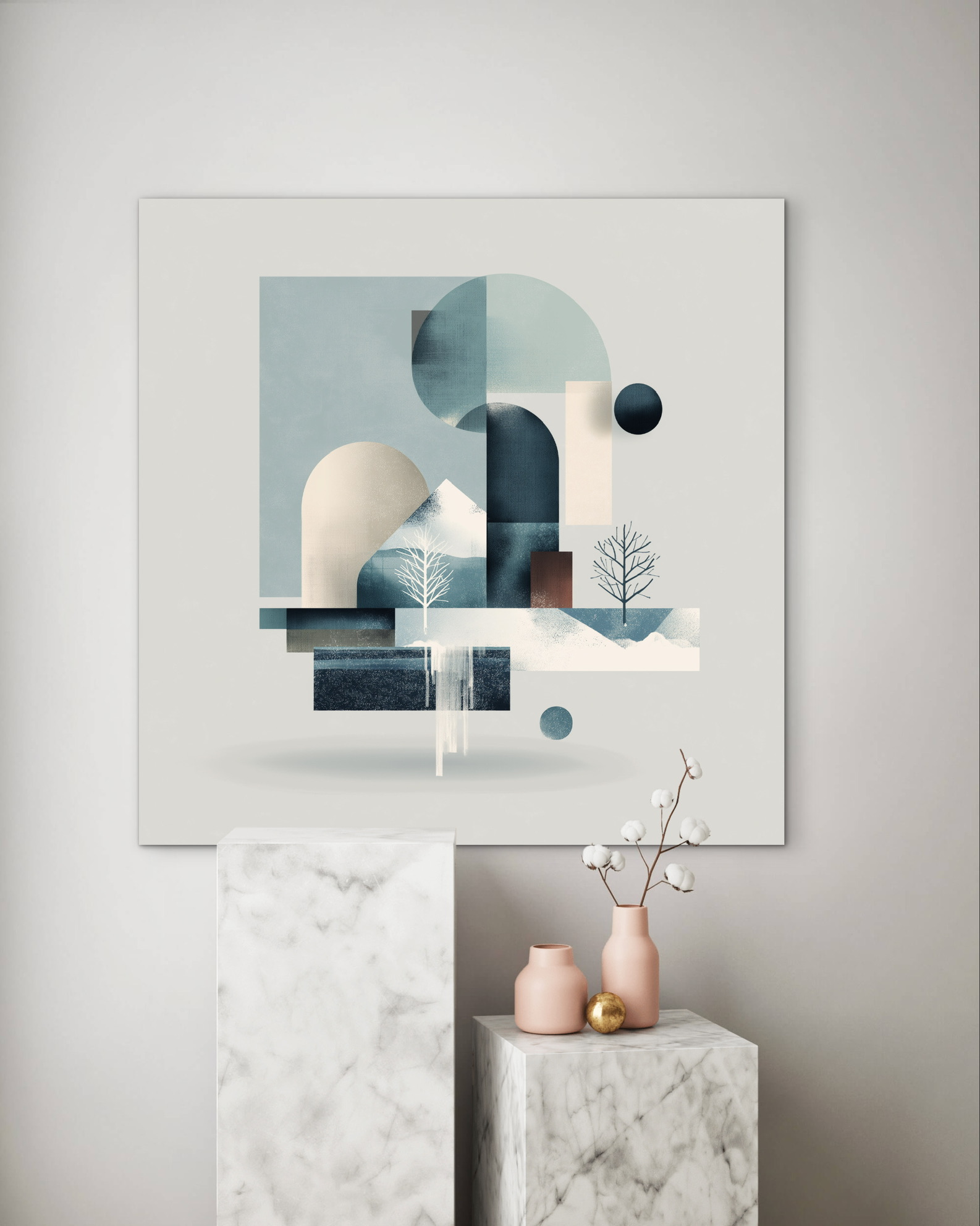 Layers of Space wall art, Abstract