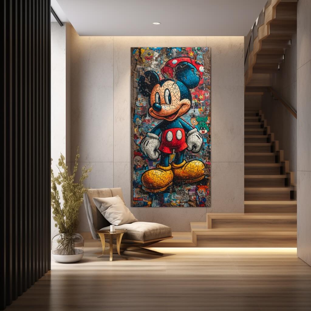 Mickey Mouse wall art, Pop Art