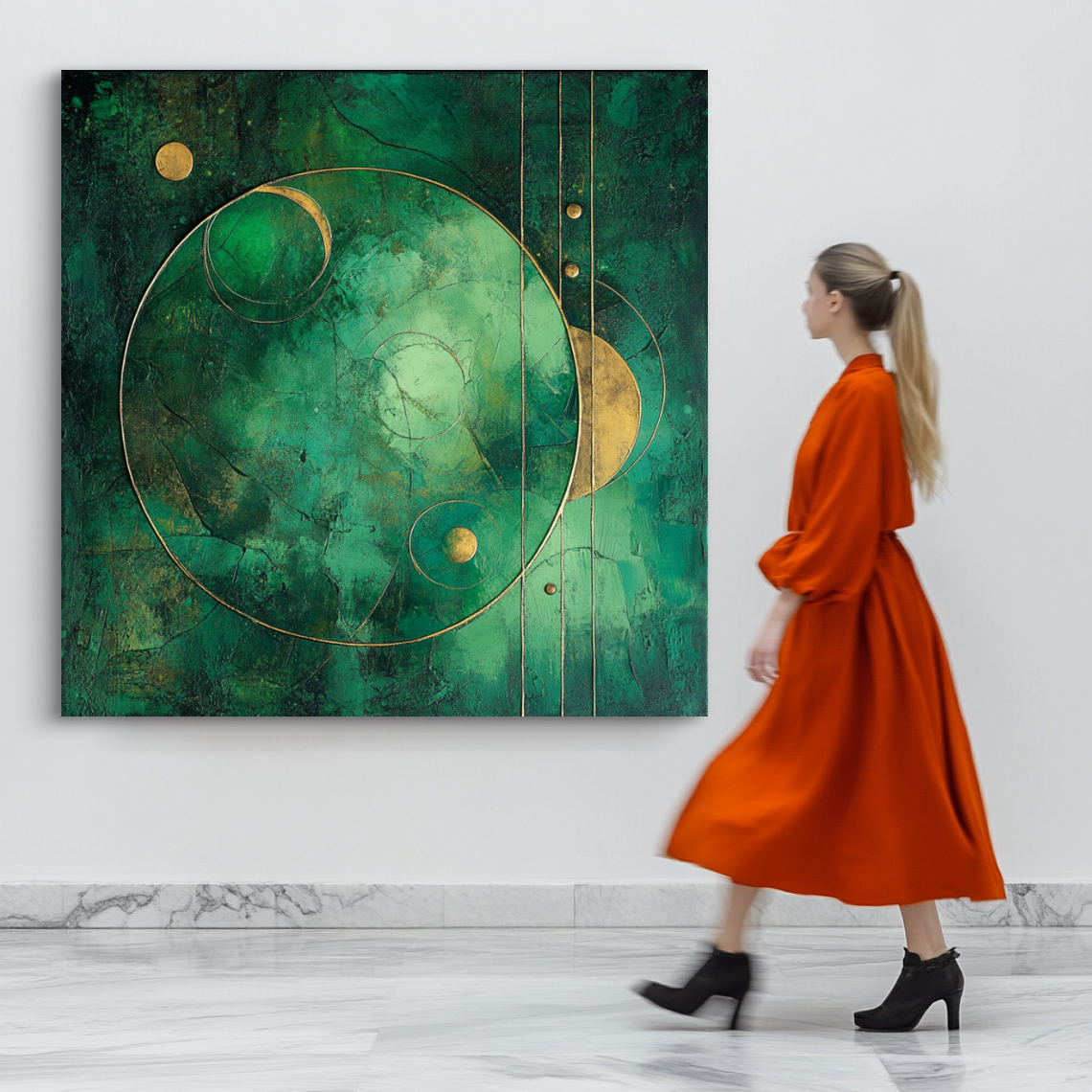 Circles of Calm and Nature - 2078 wall art, Abstract