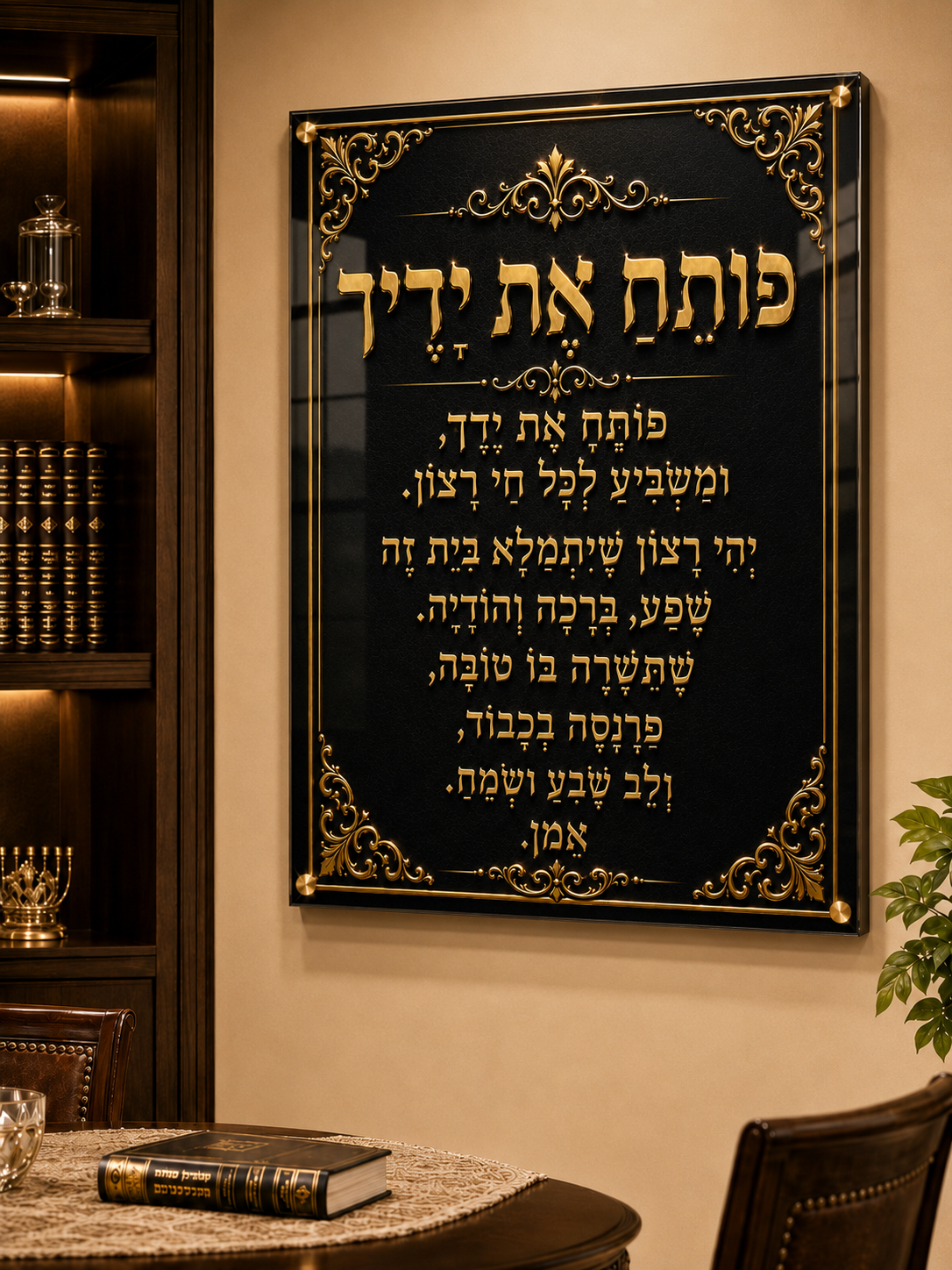 You Open Your Hand wall art, Blessings & Rabbis