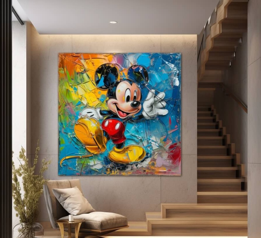 Mickey Mouse wall art, Pop Art