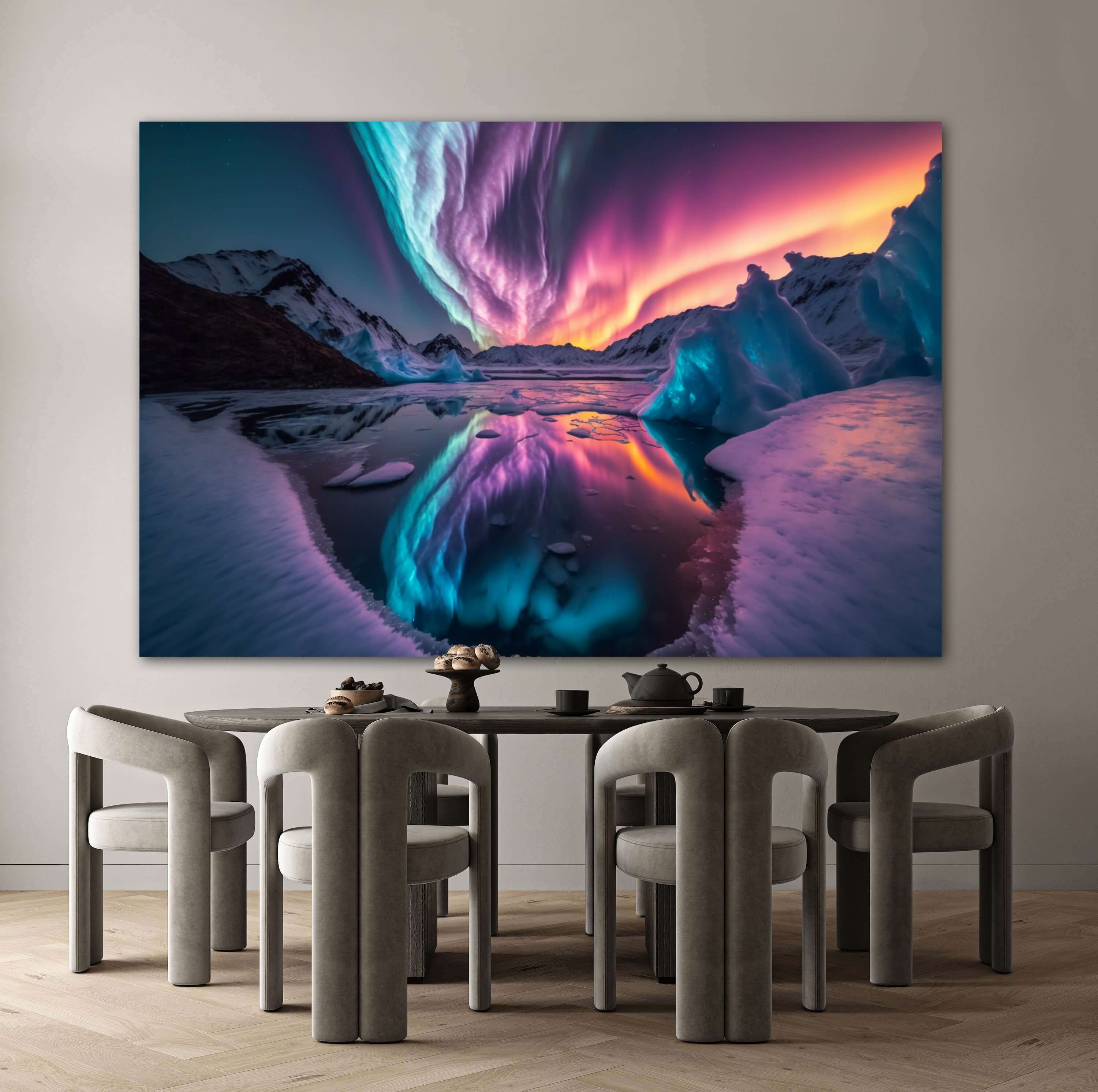 Northern Lights - 9385 wall art, Landscapes