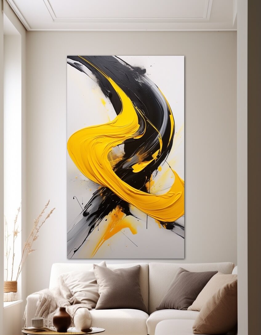 Dark Whisper wall art, Abstract