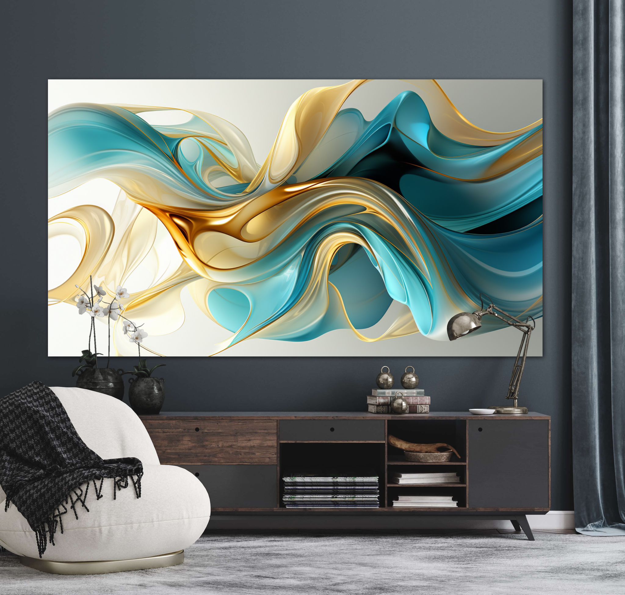 Hue and Form wall art, Abstract